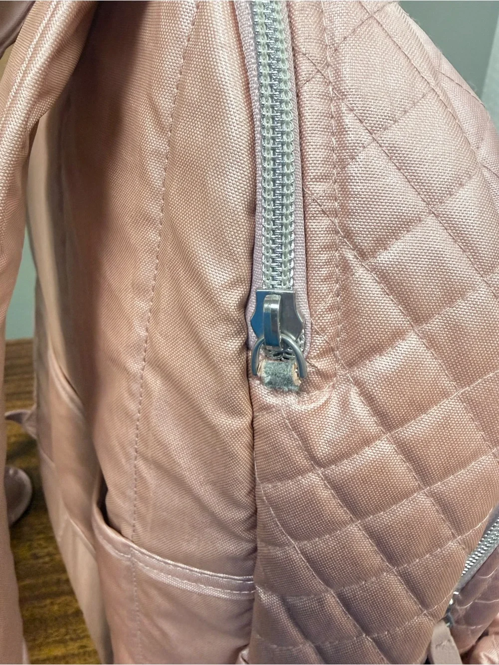 Vera Bradley Quilted Light Pink Backpack